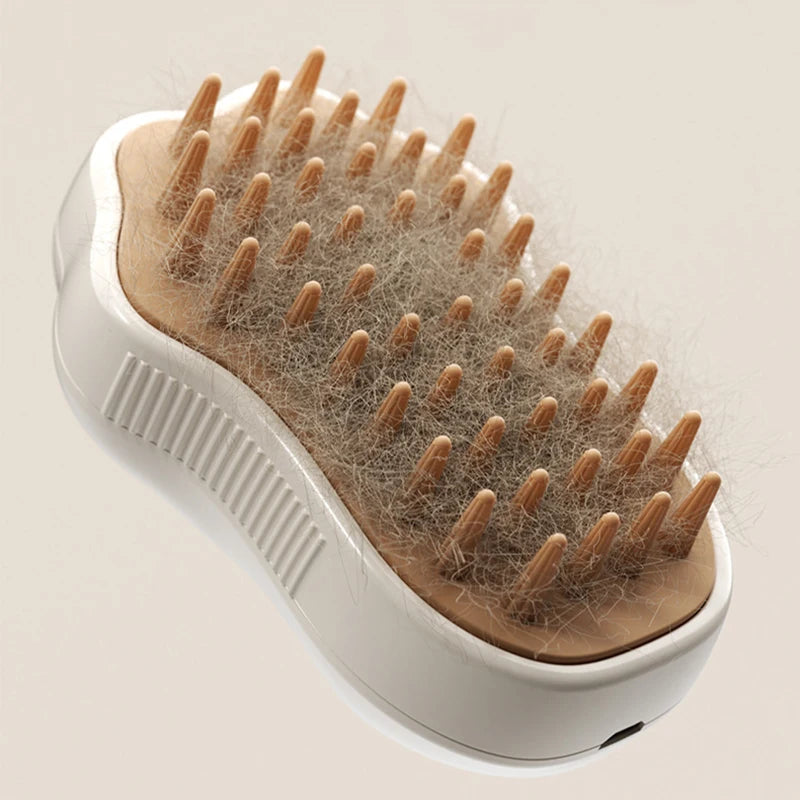 3 in 1 Steamy Pet Dog Brush Cat Steam Brush Electric Spray Cat