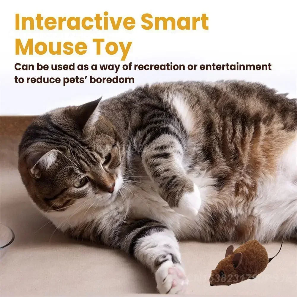 Pet Interactive Mouse Toy Plush Simulation Sound-Making Cat
