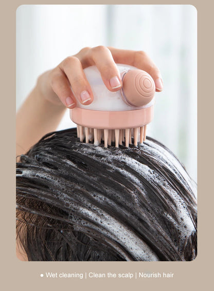 1pc Pet Bath Brush Soft Silicone With Shampoo