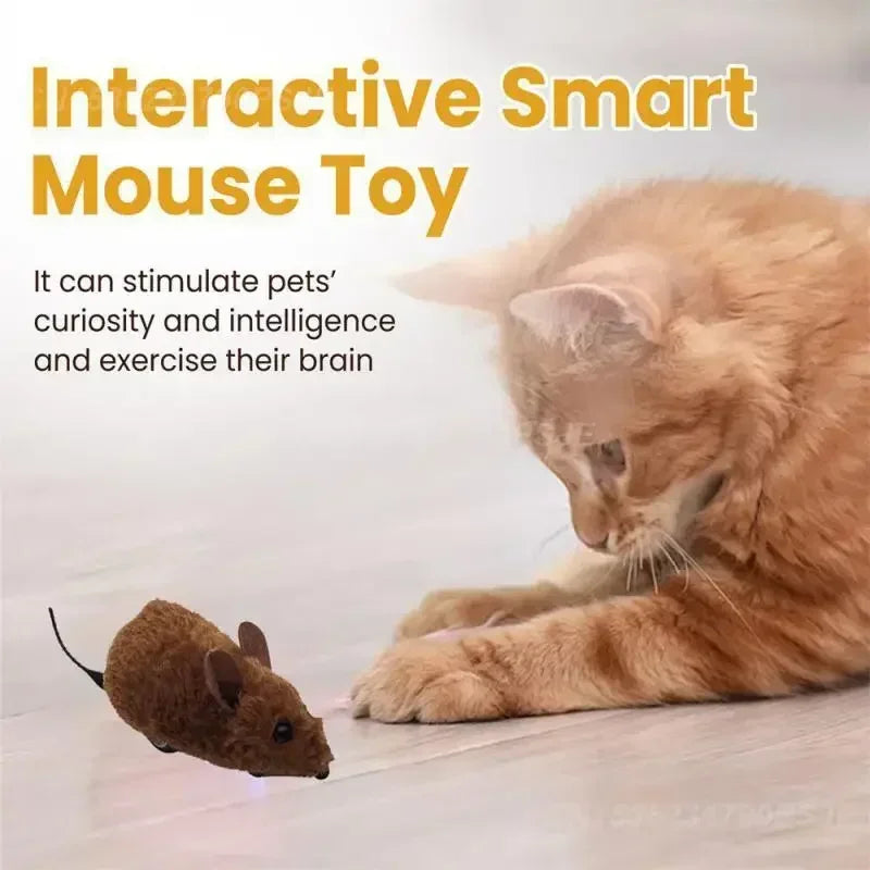 Pet Interactive Mouse Toy Plush Simulation Sound-Making Cat