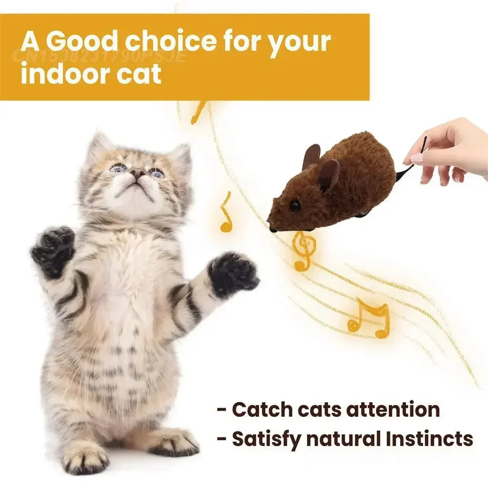Pet Interactive Mouse Toy Plush Simulation Sound-Making Cat