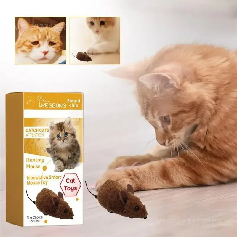 Pet Interactive Mouse Toy Plush Simulation Sound-Making Cat