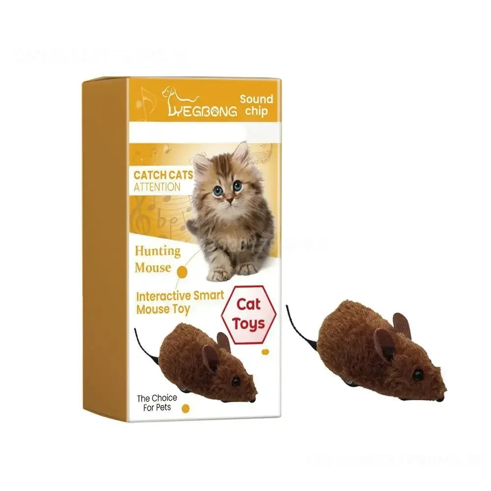 Pet Interactive Mouse Toy Plush Simulation Sound-Making Cat