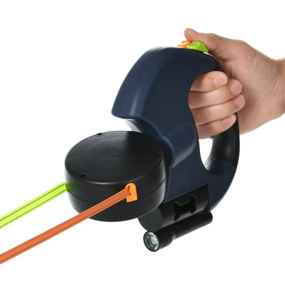 3m Retractable Dog Leash For Small Dogs Reflective Dual Pet