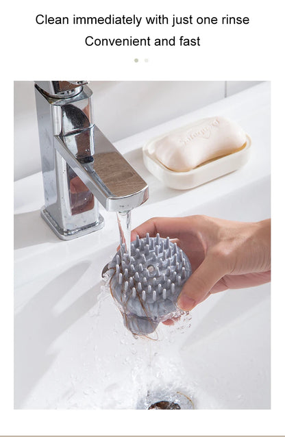 1pc Pet Bath Brush Soft Silicone With Shampoo