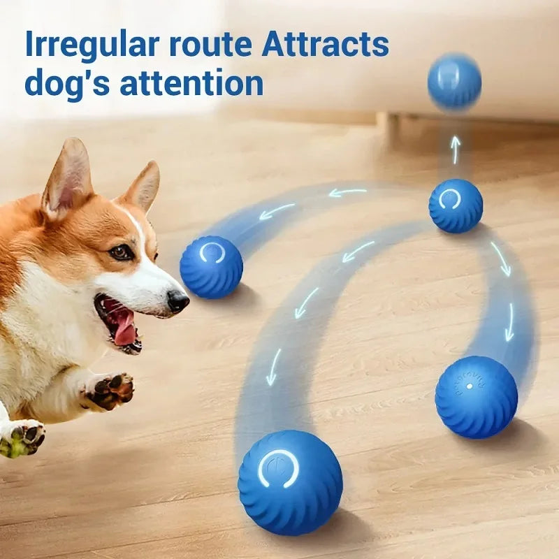 Dog Toy Ball Automatic Moving Bouncing Rolling Ball USB Smart