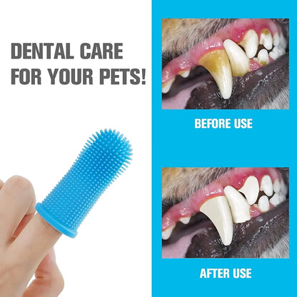 3/1pcs pet finger toothbrush Pet