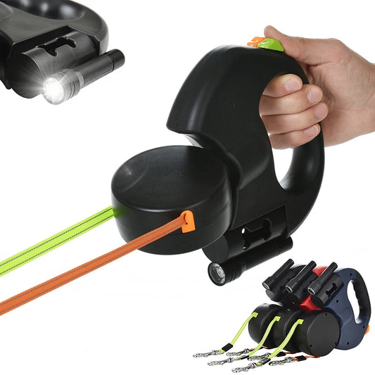 3m Retractable Dog Leash For Small Dogs Reflective Dual Pet