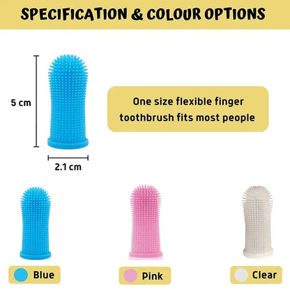 3/1pcs pet finger toothbrush Pet