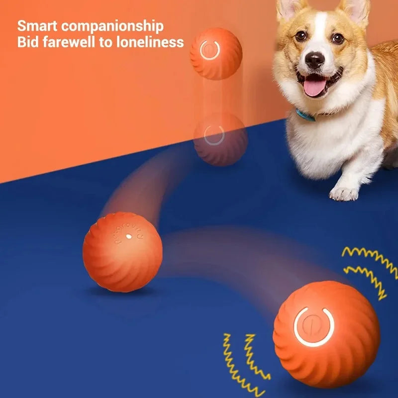 Dog Toy Ball Automatic Moving Bouncing Rolling Ball USB Smart