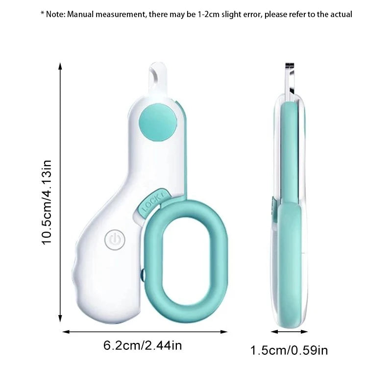 LED Light Cat Dog Nail Clipper Cutter Professional