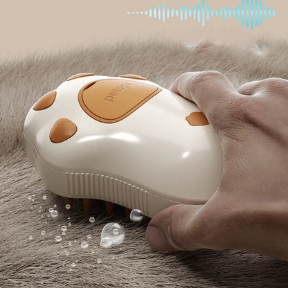 3 in 1 Steamy Pet Dog Brush Cat Steam Brush Electric Spray Cat