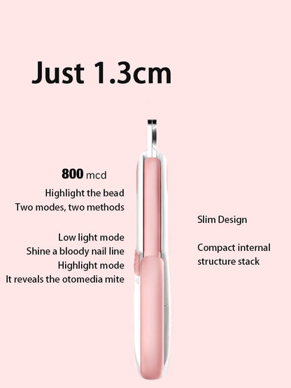 LED Light Cat Dog Nail Clipper Cutter Professional