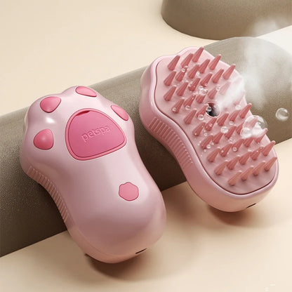 3 in 1 Steamy Pet Dog Brush Cat Steam Brush Electric Spray Cat