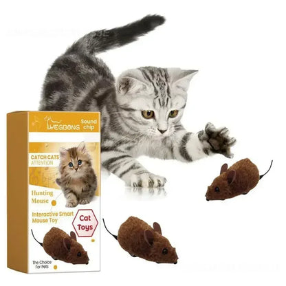 Pet Interactive Mouse Toy Plush Simulation Sound-Making Cat